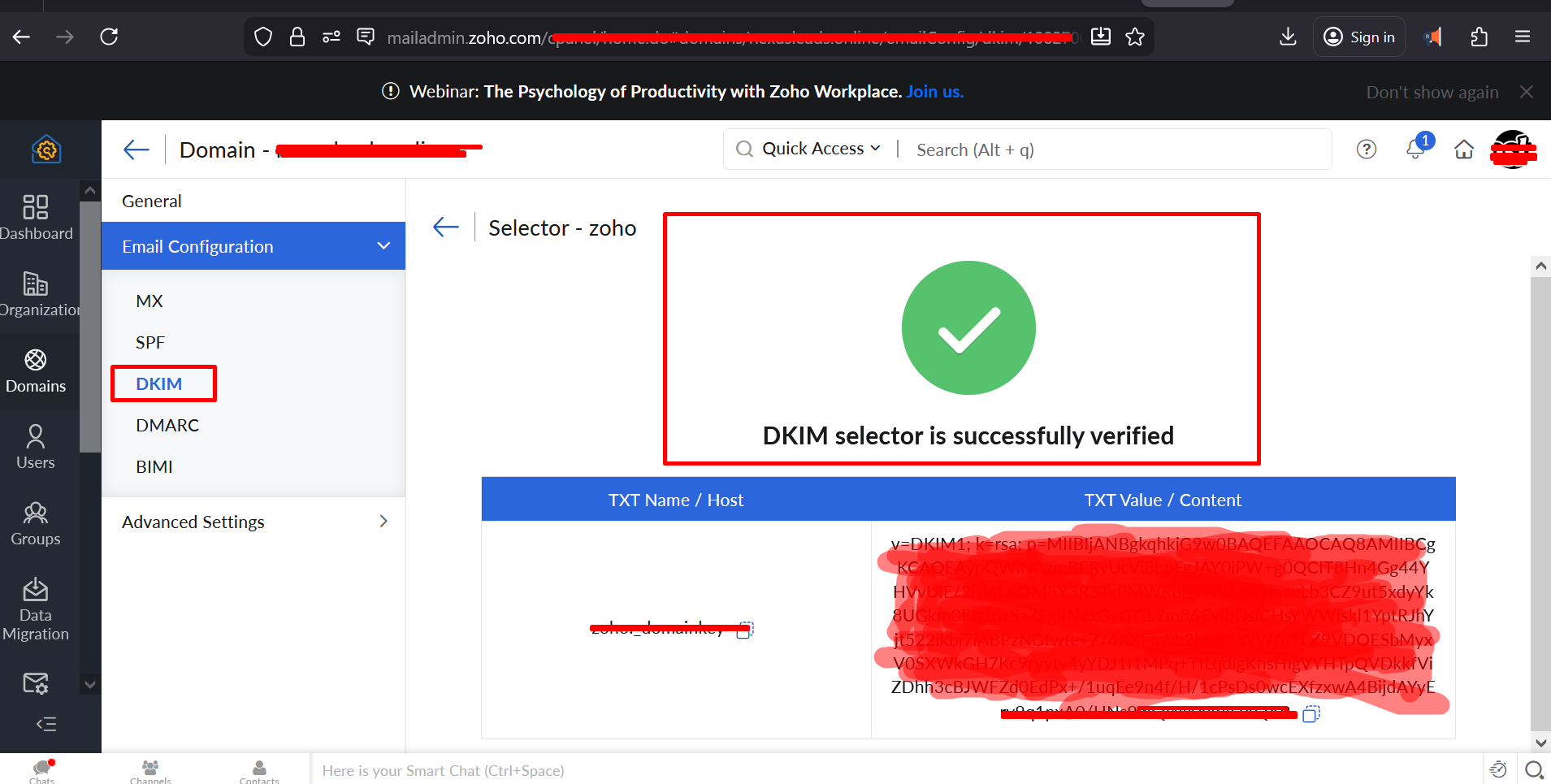 DKIM Verification Proof