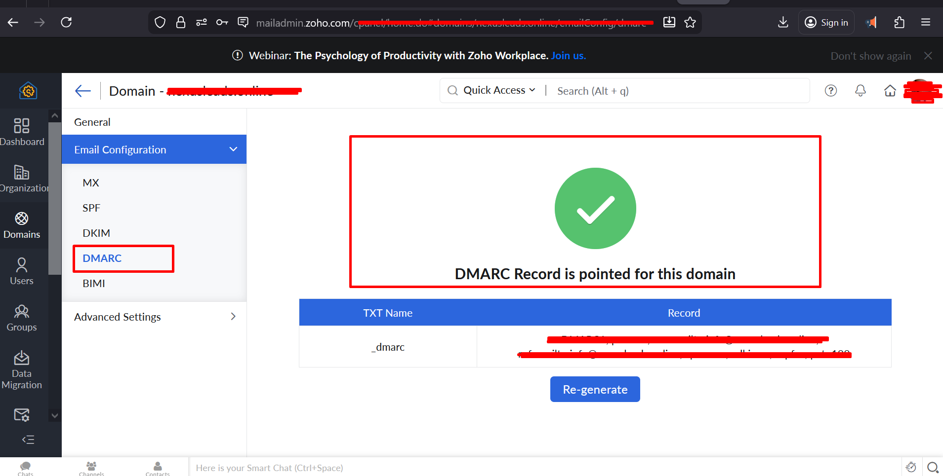 DMARC Verification Proof