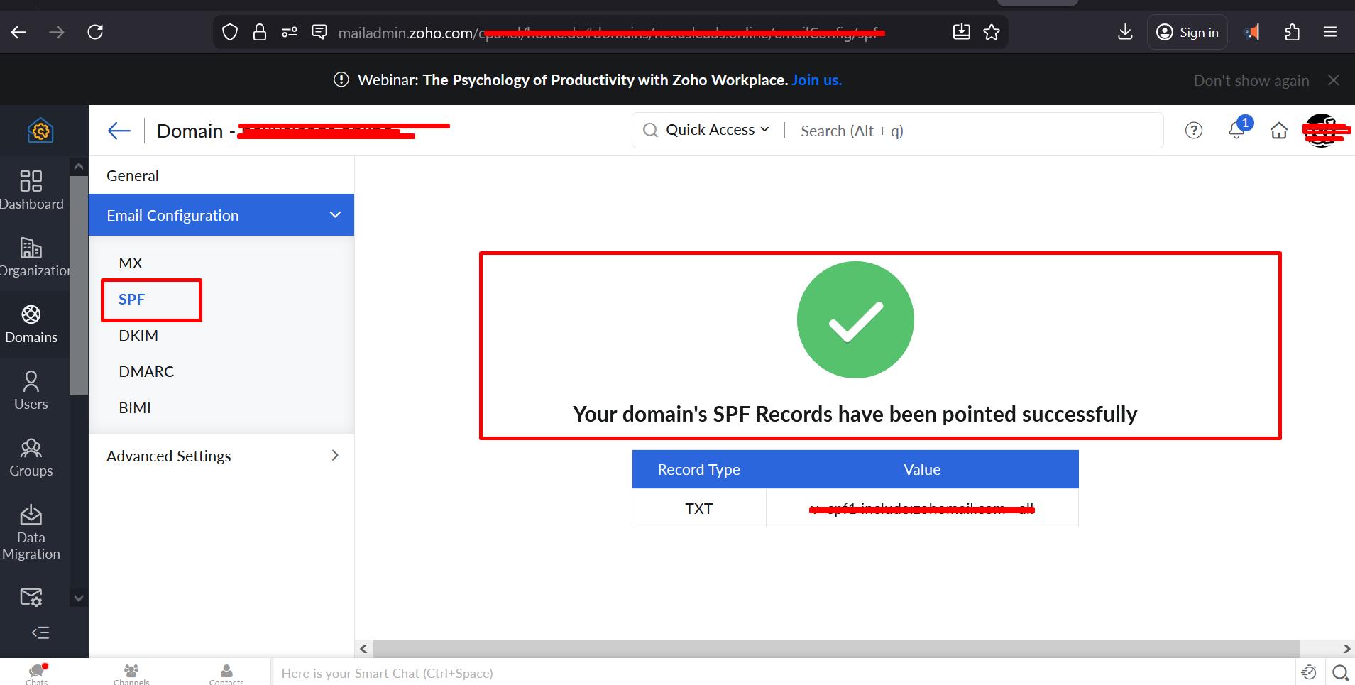 SPF Verification Proof