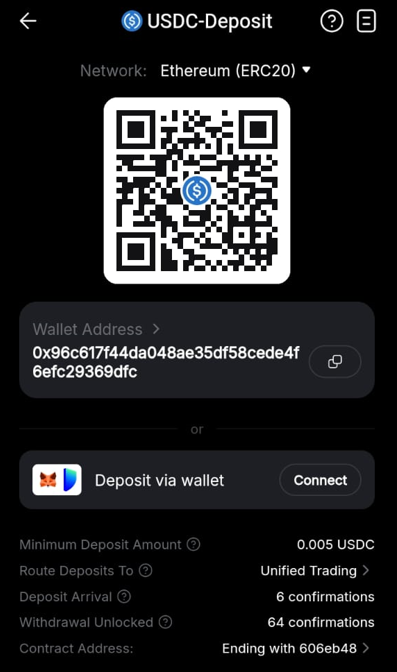 USDC ERC20 QR
